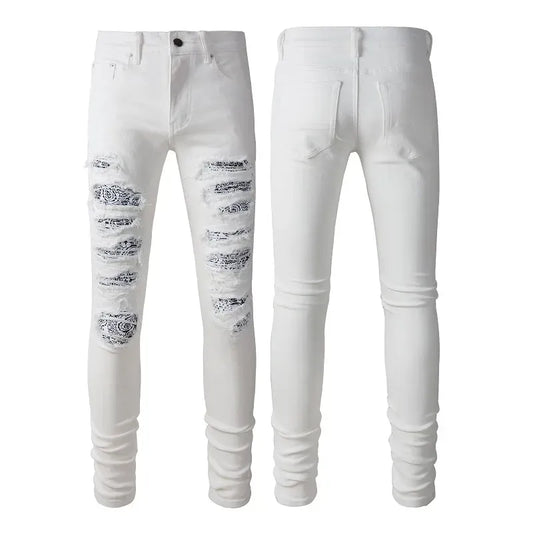 Amiri Jeans White Bandana