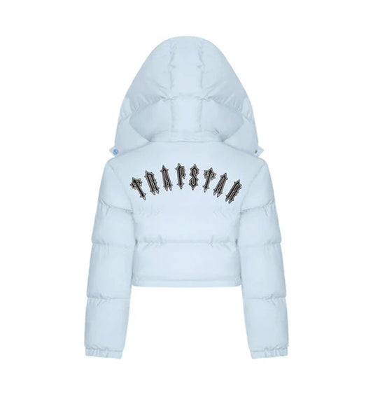 trapstar puffer women sky blue