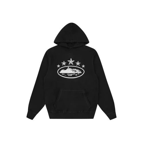 Black processiz hoodie stars