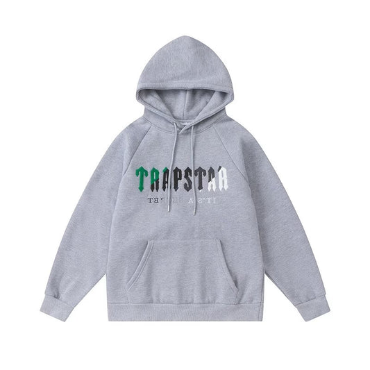 Grey/Green Trapstar Hoodie